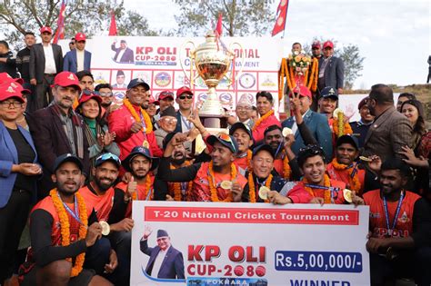 Madhesh Province Clinches K P Oli Cup T Title With Victory Over