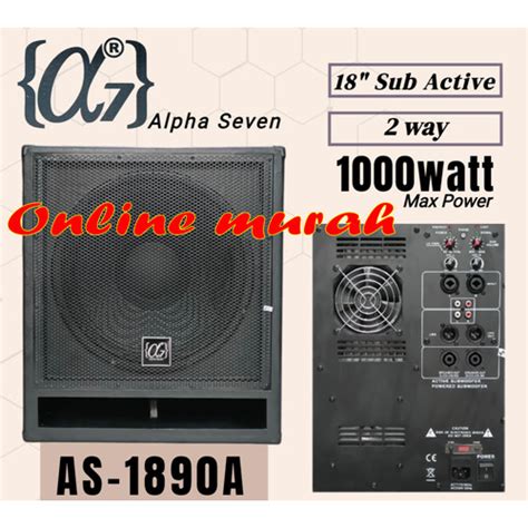 Jual Subwoofer Aktif 18 Inch Alpha Seven As 1890 A As1890a As1890 A