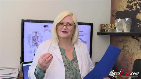 Mature Blonde Doctor Hops On His Dick After Consultation