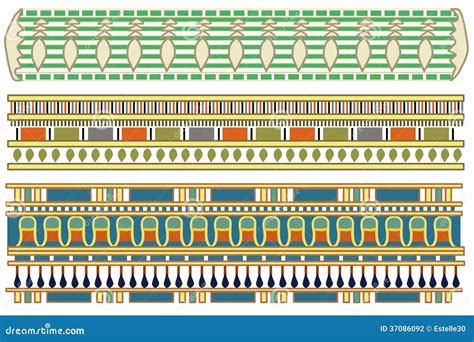 Ancient Egyptian Patterns Stock Photography Image