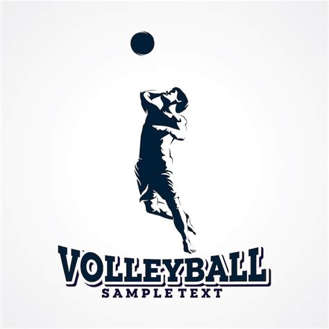 Premium Vector Volleyball Logo Vector Premium Silhouette Vector