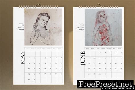 Art Calendar 2021 Template V7u5r5j