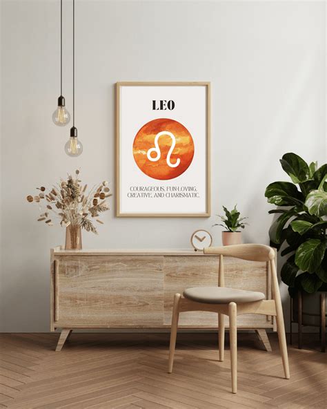 Leo Zodiac Wall Art Print | Printed in Australia – Finding Rosie