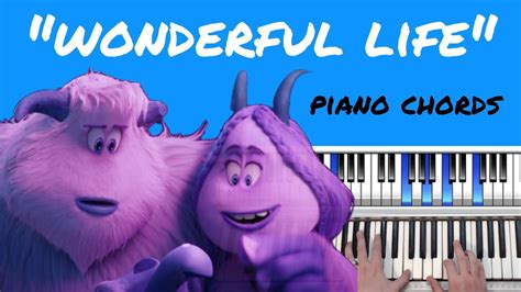 How To Play Wonderful Life Piano Chords Lesson Smallfoot
