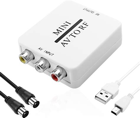 XMSJSIY Modulador RF RCA Compuesto AV CVSB A RF Adaptador De Video