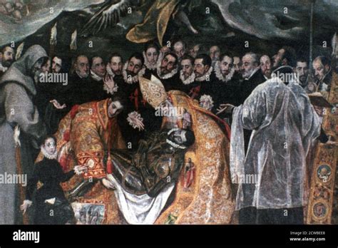 The Burial Of Count Orgaz Detail 1586 1588 Artist El Greco El