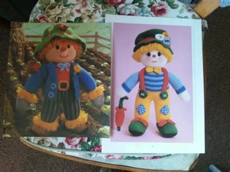 THE SCARECROW Cuddly Clown X Jean Greenhowe D K Toy Knitting