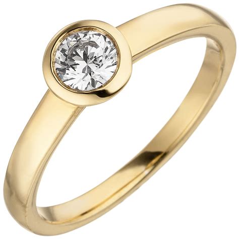 Sigo Damen Ring Gold Gelbgold Diamant Brillant Ct