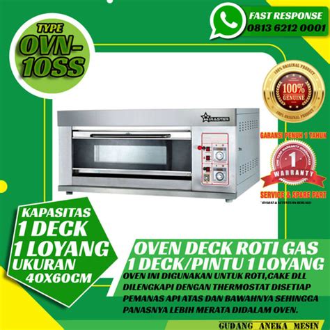 Jual Oven Roti Gas 1 Deck 1 Loyang OVN 10 Oven Pemanggang Roti Gas