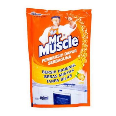 Jual Mr Muscle Lemon Refill 400 Ml Mr Muscle Pembersih Dapur Shopee