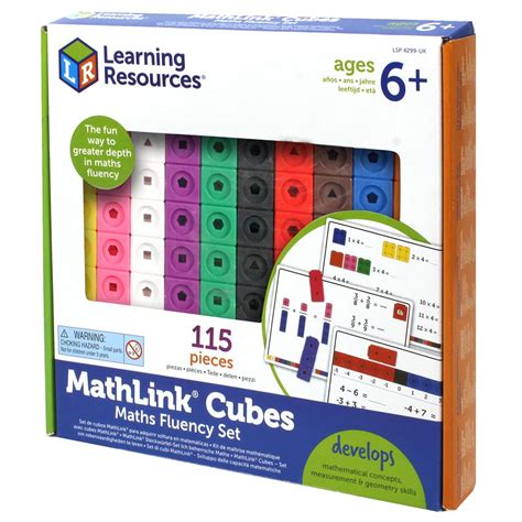 Learning Resources Mathlink Cubes Maths Fluency 100 Cube Set