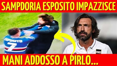 Clamoroso Sampdoria Esposito Impazzisce Mette Le Mani Addosso A Pirlo