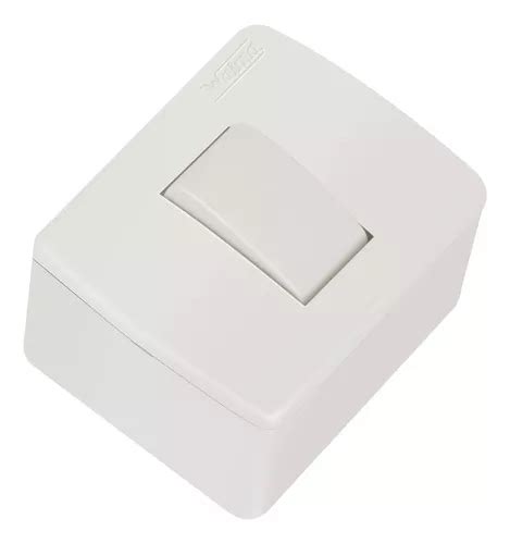 Interruptor Sobrepor Sistema X Canaleta Walma Externo Cor Branco