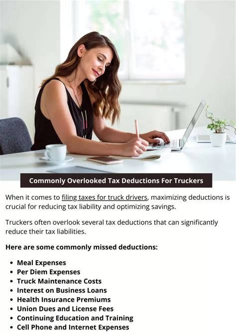 Ppt Commonly Overlooked Tax Deductions For Truckers Powerpoint