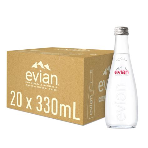 Evian Mineral Water Naturally Filtered Drinking Water 330ml Bottled Water Crafted By Nature