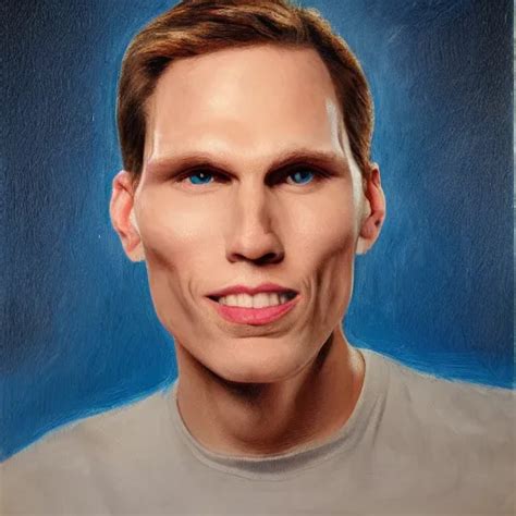 Jerma 9 8 5 Portrait Tight Shot Oil Painting High Stable Diffusion