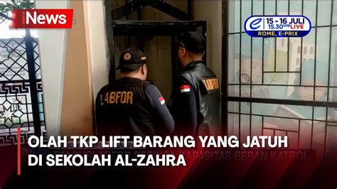 Polisi Lakukan Olah TKP Terkait 7 Pekerja Tewas Akibat Lift Barang