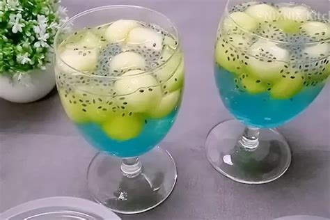 Ramadhan 2023 Resep Es Melon Jelly Blueberry Es Segar Untuk Minuman