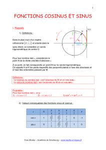 trigonométrie Maths et tiques