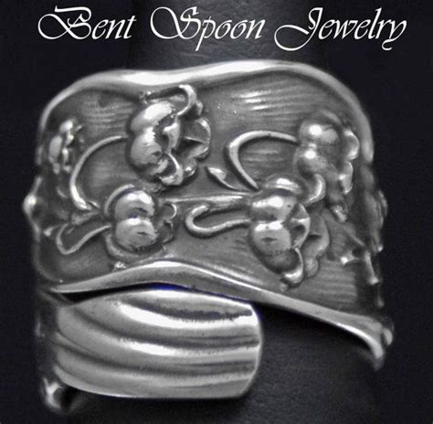 Spoon Ring Antique Silverware Sterling Silver Dainty Whole Etsy