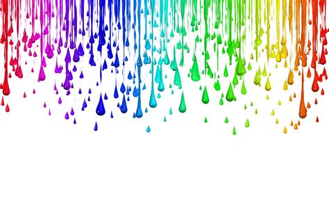 Papel De Parede Gotas Colorida Arco Iris Fundo X