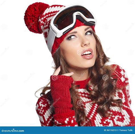 Girl snowboarding stock image. Image of holiday, clothing - 36116213