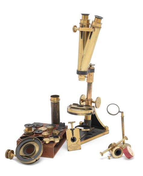 Bonhams A Smith Beck And Beck Compound Binocular Microscope English Late 19th Century