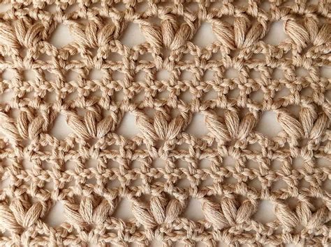 The Lacy Aligned Lotus Stitch Nordic Hook Free Crochet Stitch Tutorial