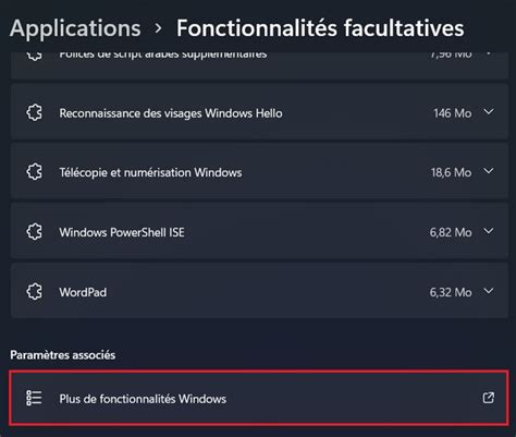 Installer Des Fonctionnalit S Facultatives Dans Windows