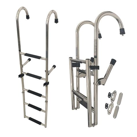 Buy Step Folding Boat Ladder Removable Stainless Steel Pontoon