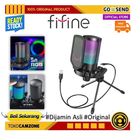 Jual Fifine A6 Ampligame Usb Condenser Gaming Microphone With Rgb Light