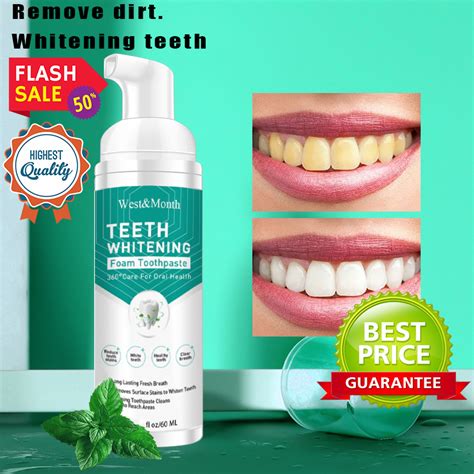 COD Teeth Whitening Mousse Toothpaste Mouthwash Care For Oral Health