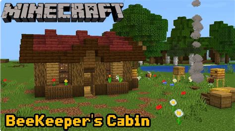 Minecraft How To Build A Beekeepers Cabin 119 Build Tutorial Youtube