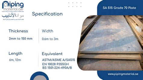 Sa 515 Grade 70 Plate ASTM A515 Gr 70 Steel Sheet Suppliers UAE