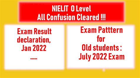 O Level Exam Pattern July O Level Results Release Date All