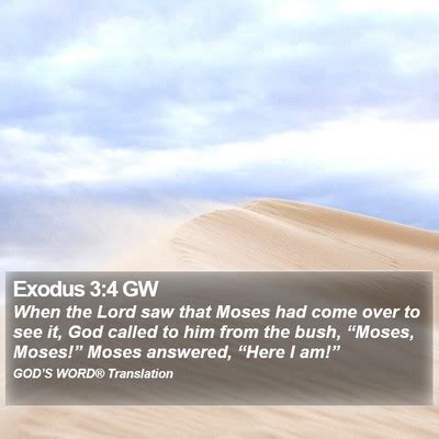 Exodus 3 Bible Images Exodus Chapter 3 GW Bible Verse Pictures