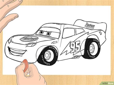 C Mo Dibujar A Rayo Mcqueen Pasos Con Im Genes Lightning Mcqueen