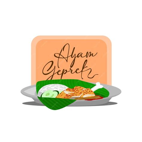 Premium Vector Vector Ayam Geprek