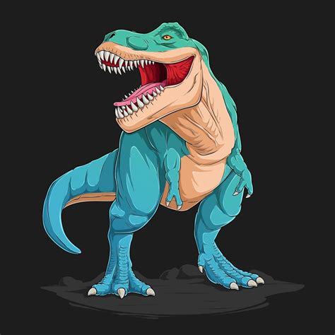 Angry Cartoon T Rex