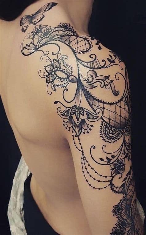 67 The Most Beautiful Lace Tattoo Designs You Can Know 2000 Daily