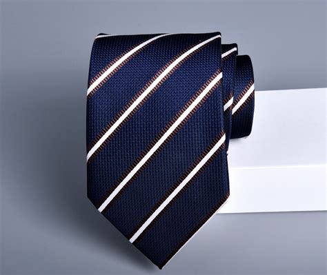 Navy Blue Striped Tie And Pocket Square Mendo Ties