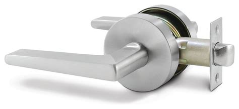 Door Lock Paris Residential Passage Function Satin Nickel Transitional Door Levers By