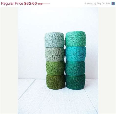 Green Crochet Thread Collection High Quality 100 Linen Etsy Thread