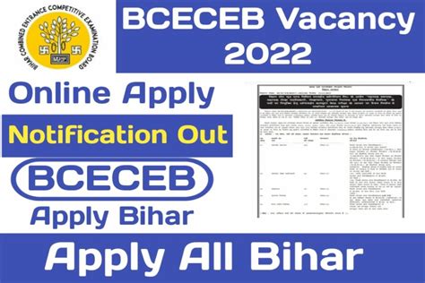 BCECEB Assistant Manager Recruitment 2022 23 For 526 Manager LDC Posts