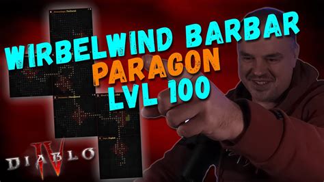 Diablo 4 Paragon Board für Wirbelwind Barbar LVL 100 S Tier YouTube