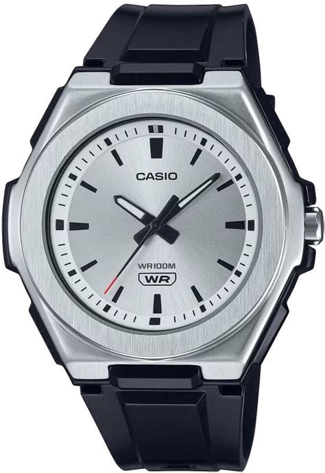 Casio Reloj Anal Gico Para Hombre Correa De Resina Negra Acero