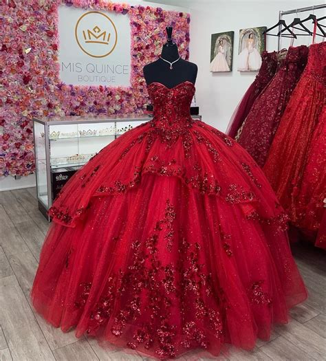 Red Quinceañera Dress In 2024 Red Quinceanera Dresses Quinceanera