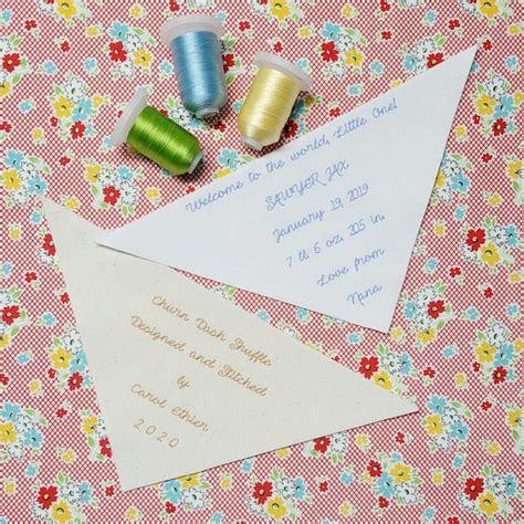 Wedding Embroidered Quilt Label Etsy