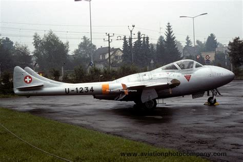 The Aviation Photo Company Vampire De Havilland Swiss Air Force