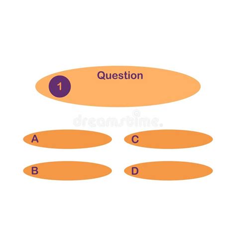 Quiz Lottery Or Tv Show Trivia Game Multiple Choice Menu Template